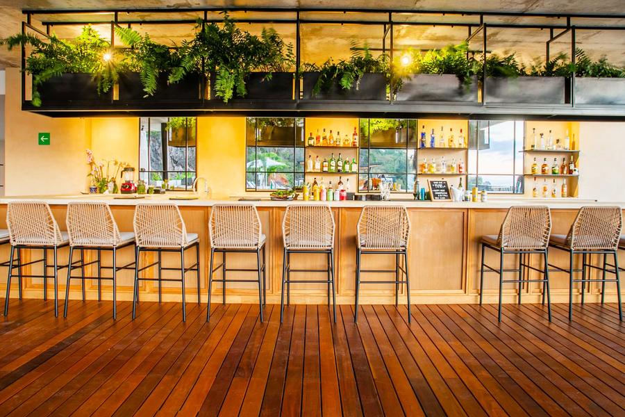 Lobby bar and co-working space