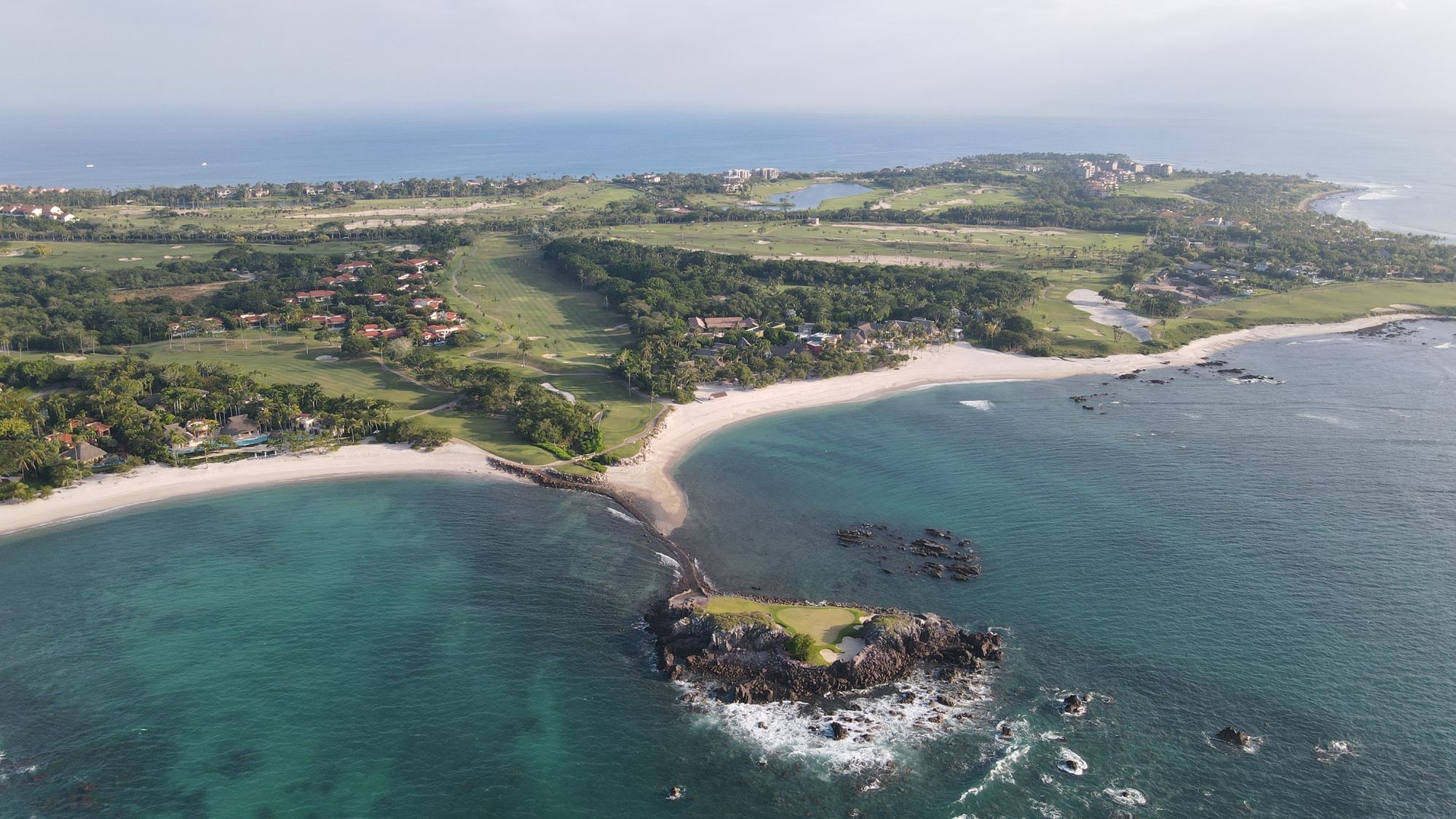 Aerial view of the Punta Mita peninsula